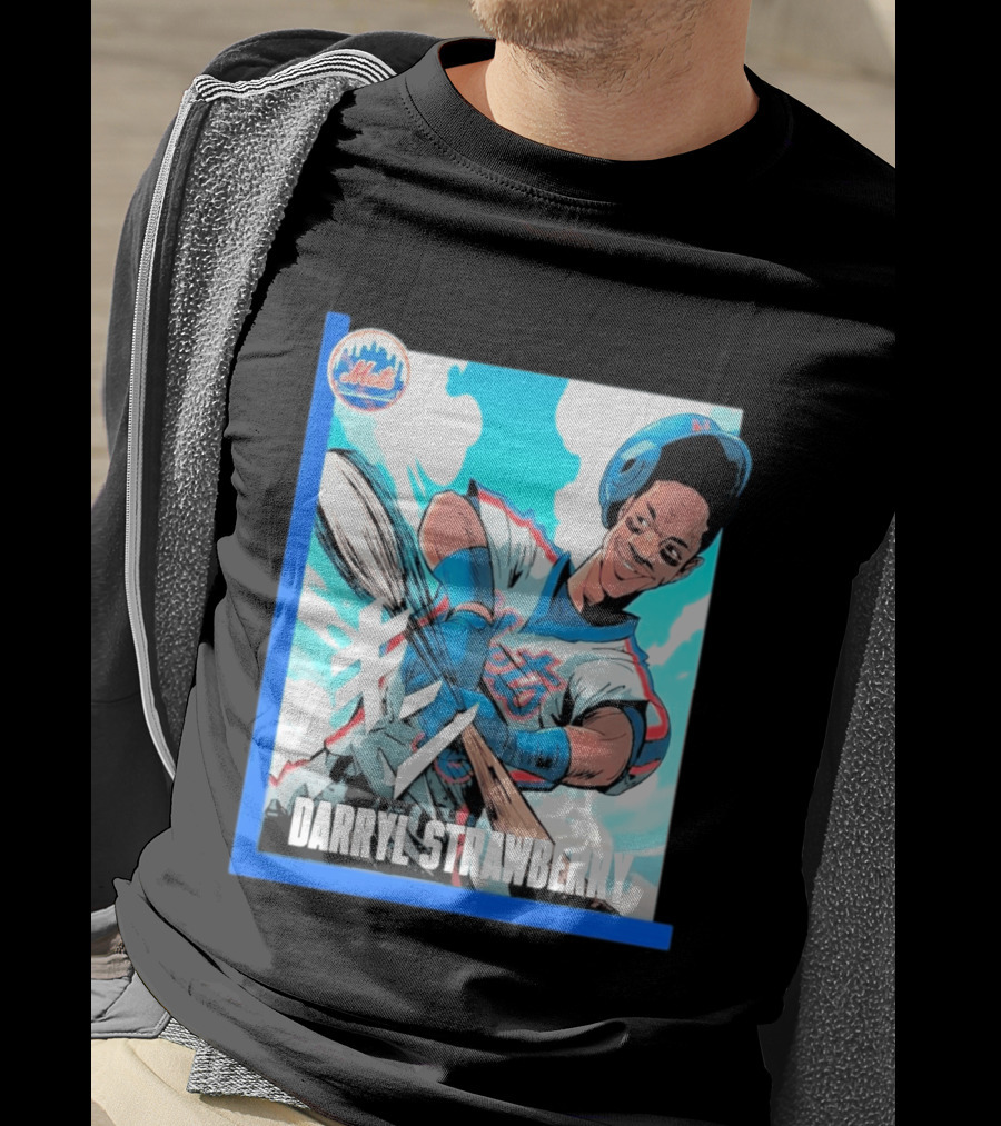 Darryl Strawberry NYC Mets Baseball Manga T-Shirt