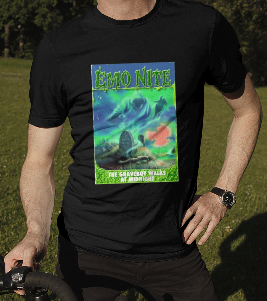 Emo Nite The Graveboy Walks At Midnight Goosebumps T-Shirt