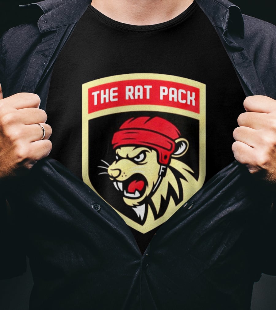 Florida Panthers The Rat Pack NHL Hockey Fierce Lion Head T-Shirt