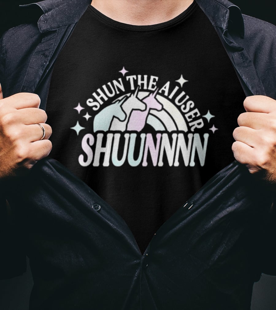 Shun The Aiuser Unicorns Rainbow Shuunnn T-Shirt