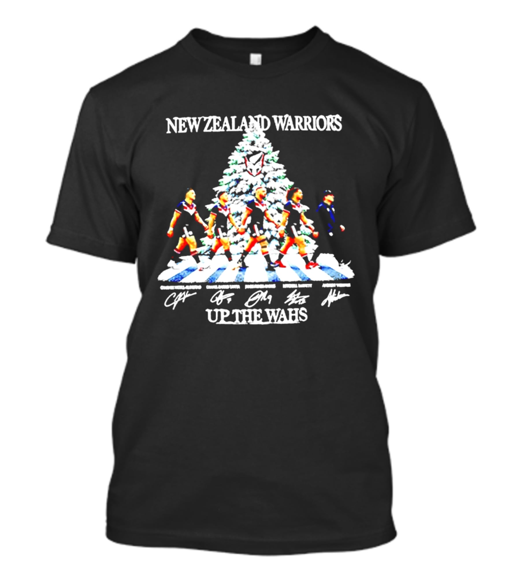 New Zealand Warriors Up The Wahs Christmas 2026 Players Abbey Road T-Shirt