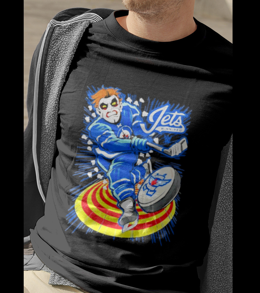 Winnipeg Jets Danhausen Winnipeghausen Hockey Collaboration T-Shirt