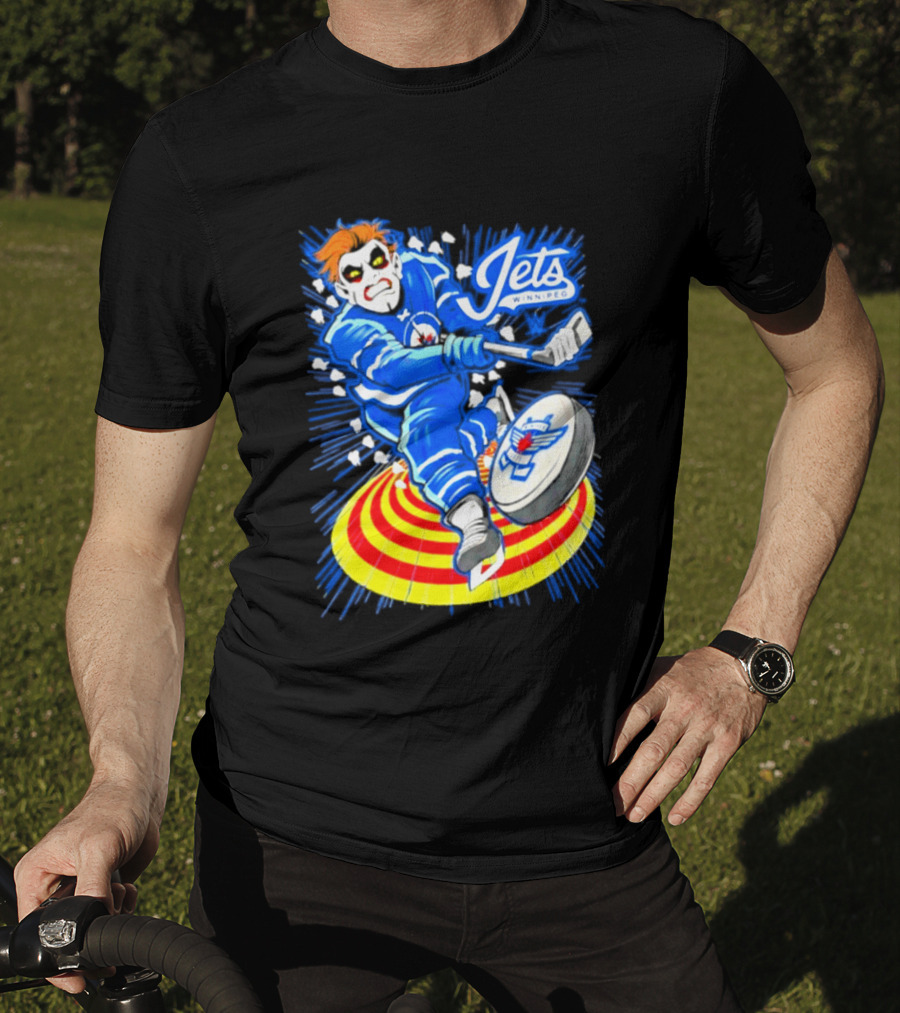 Winnipeg Jets Danhausen Winnipeghausen Hockey Collaboration T-Shirt