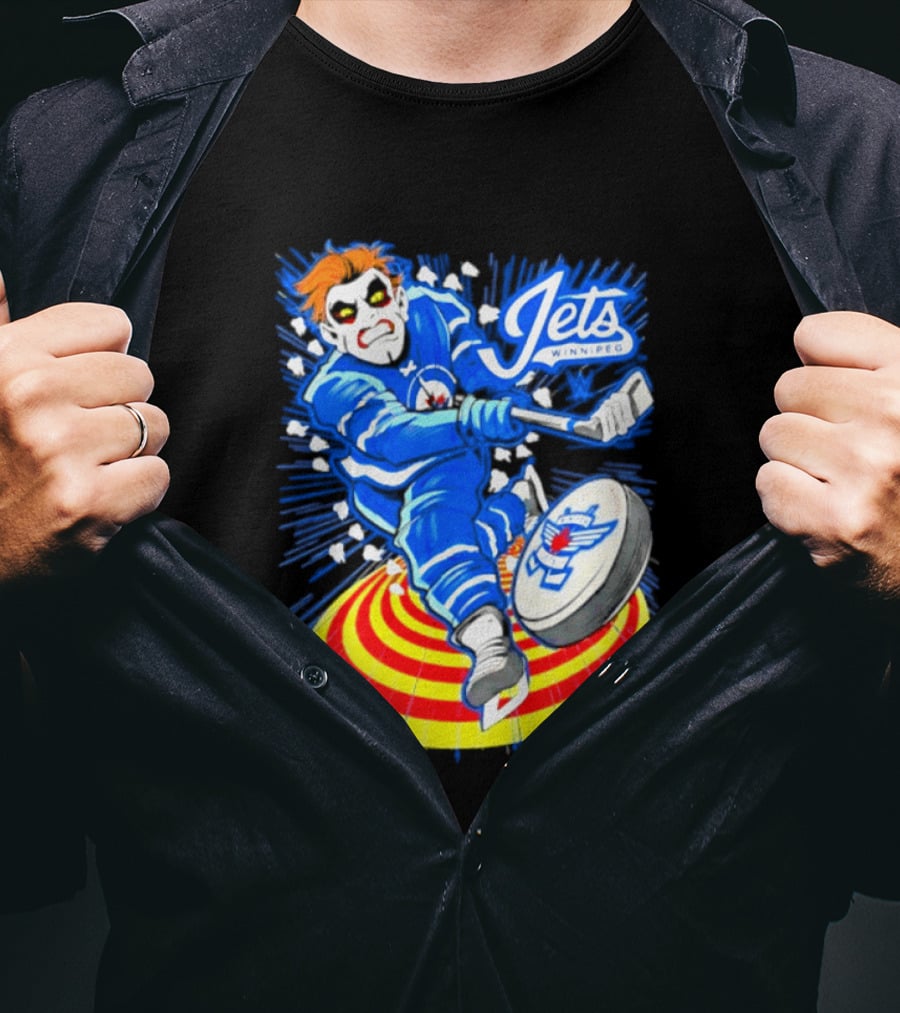 Winnipeg Jets Danhausen Winnipeghausen Hockey Collaboration T-Shirt