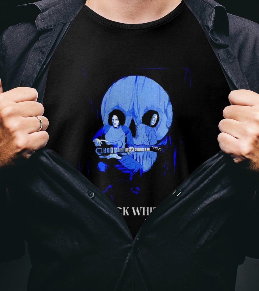 Jack White Cincinnati OH 2026 Event Live At Megacorp Pavilion September 18 Skull Guitarists T-Shirt