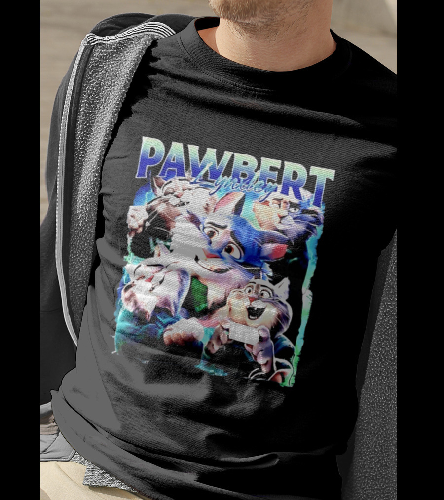 PAWBERT Lynxley Movie Feline Lynx Cat T-Shirt