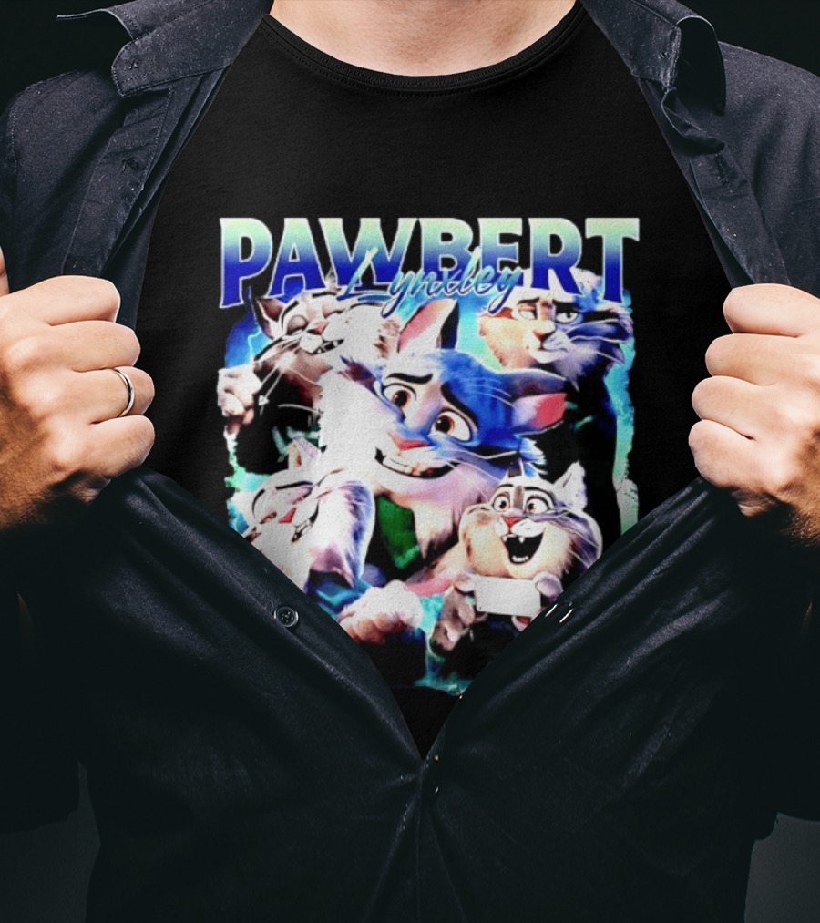 PAWBERT Lynxley Movie Feline Lynx Cat T-Shirt