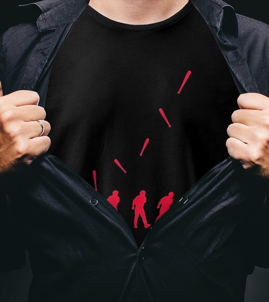 Petey Halpin Cleveland Guardians Evolution Bat Flip Rally Sequence T-Shirt