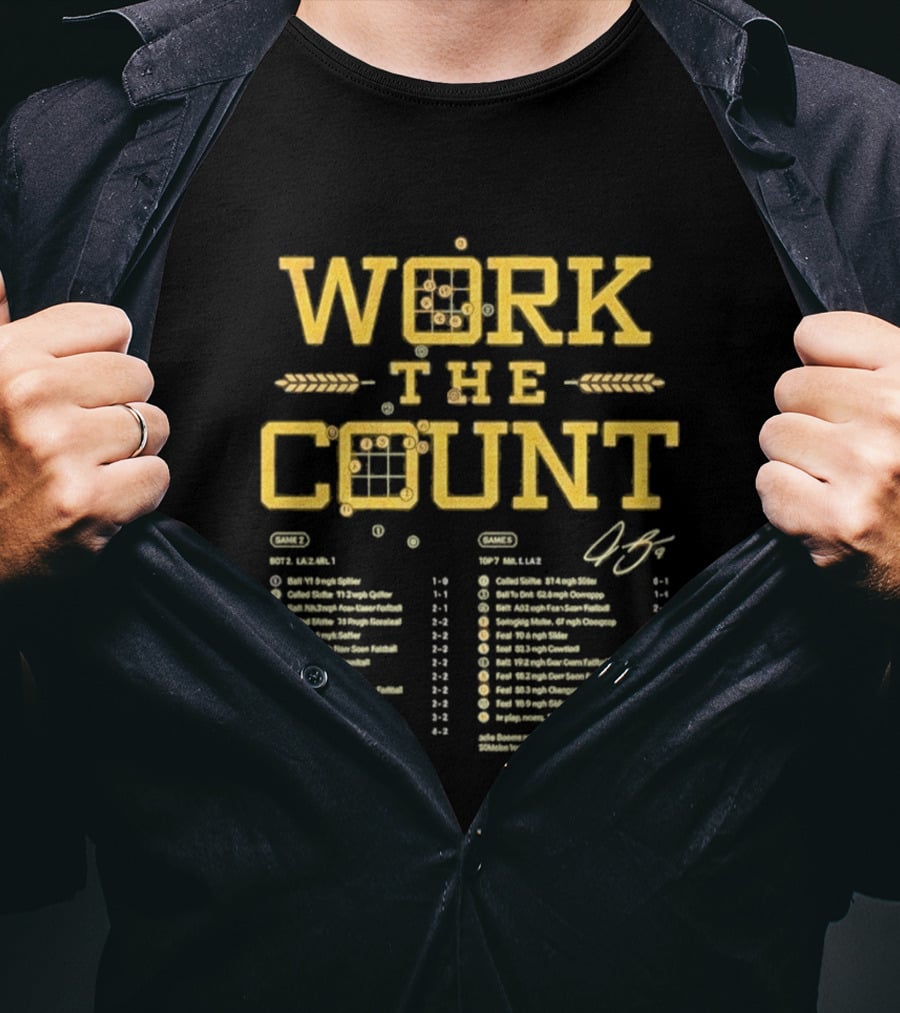Jake Bauers Work The Count Baseball Stats Wheat T-Shirt