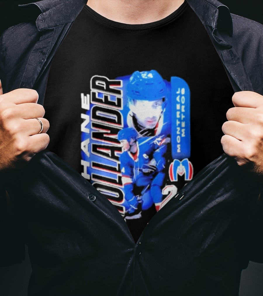 Shane Hollander 24 Montreal Metros Hockey Movie Rivalry T-Shirt
