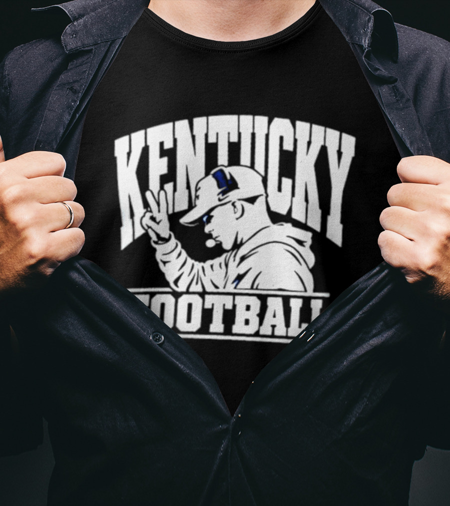 Kentucky Football Coach Two Finger Gameday Kentucky Football T-Shirt