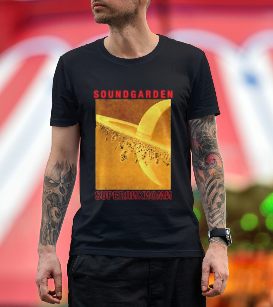 Soundgarden Superunknown Saturn Skulls Grunge Chris Cornell T-Shirt