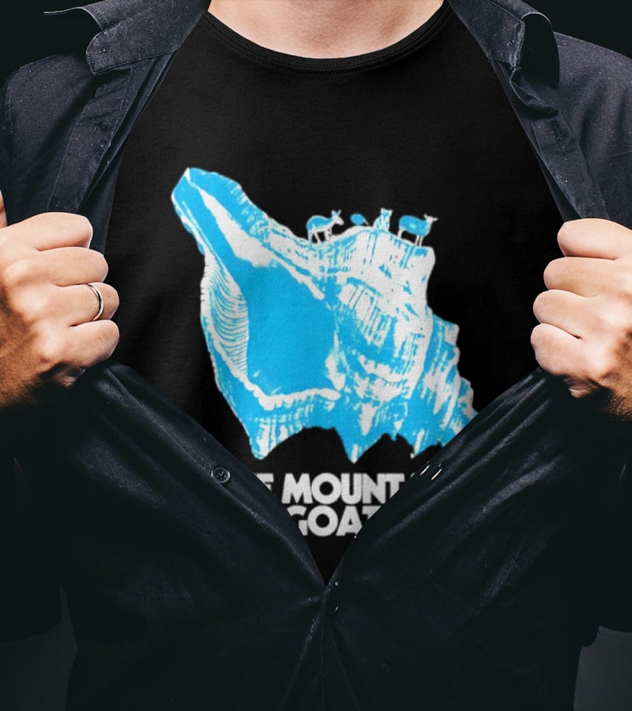 The Mountain Goats Indie Rock John Darnielle Blue Conch T-Shirt