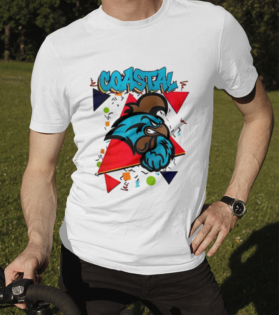 Coastal Carolina Chanticleers 90s NCAA Football 2026 Two Sided T-Shirt