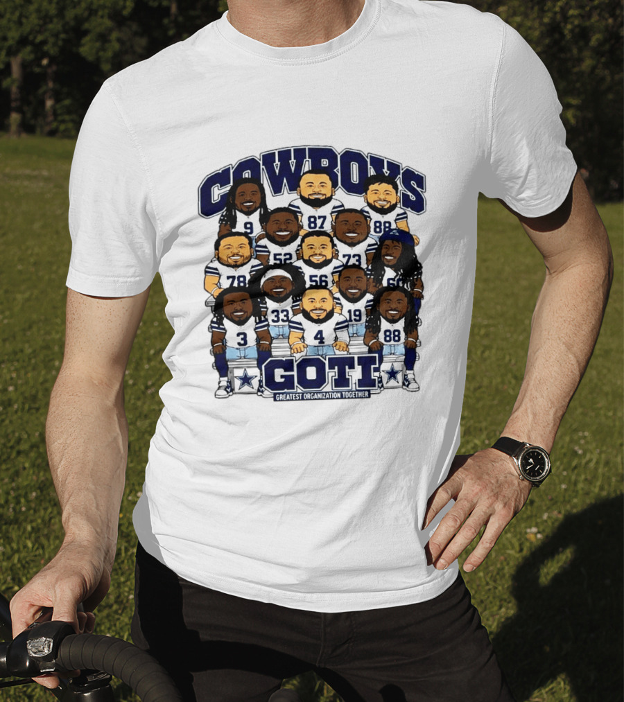 Cowboys GOTI Greatest Organization Together Football Team T-Shirt