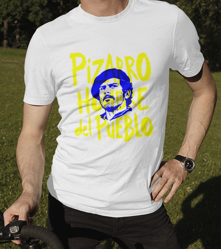Pizarro Hombre Del Pueblo Latin American Yellow Blue T-Shirt