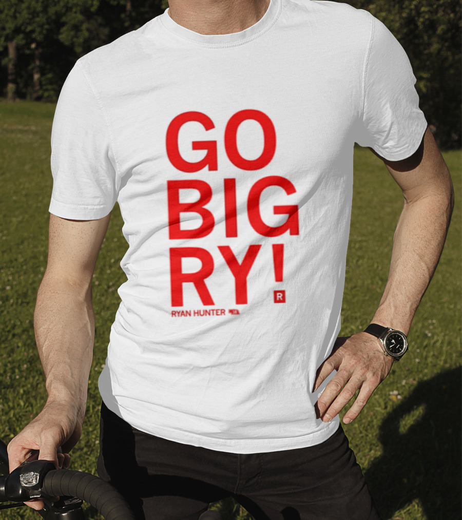 Ryan Hunter 18 Nebraska Huskers Volleyball NCAA Go Big Ry T-Shirt