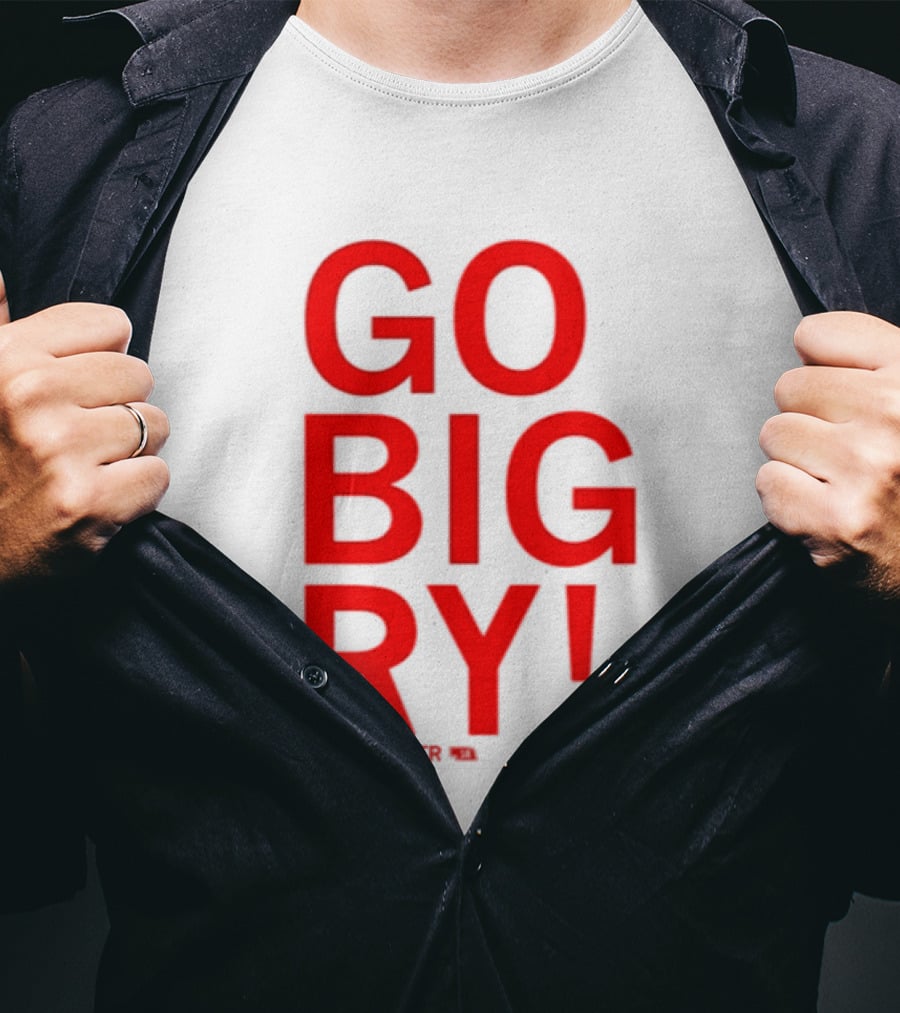 Ryan Hunter 18 Nebraska Huskers Volleyball NCAA Go Big Ry T-Shirt