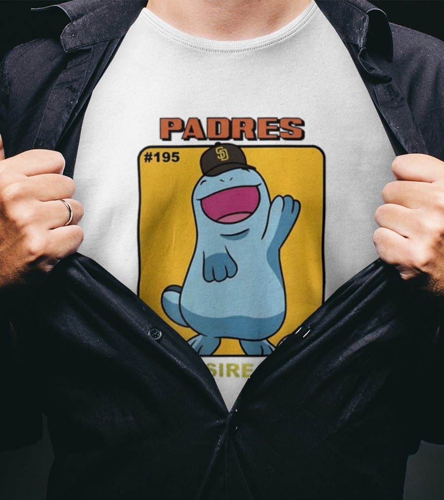 San Diego Padres Quagsire Pokemon Collaboration #195 T-Shirt
