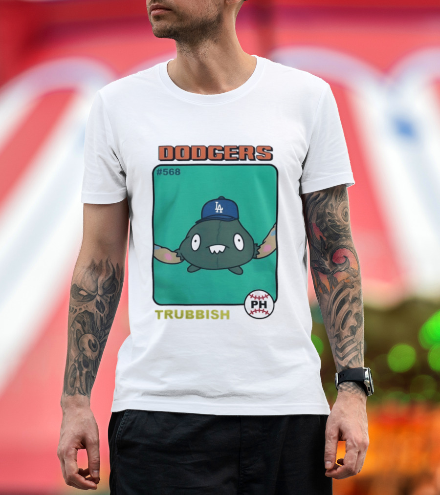 Los Angeles Dodgers Trubbish Pokémon Hat PH #568 T-Shirt
