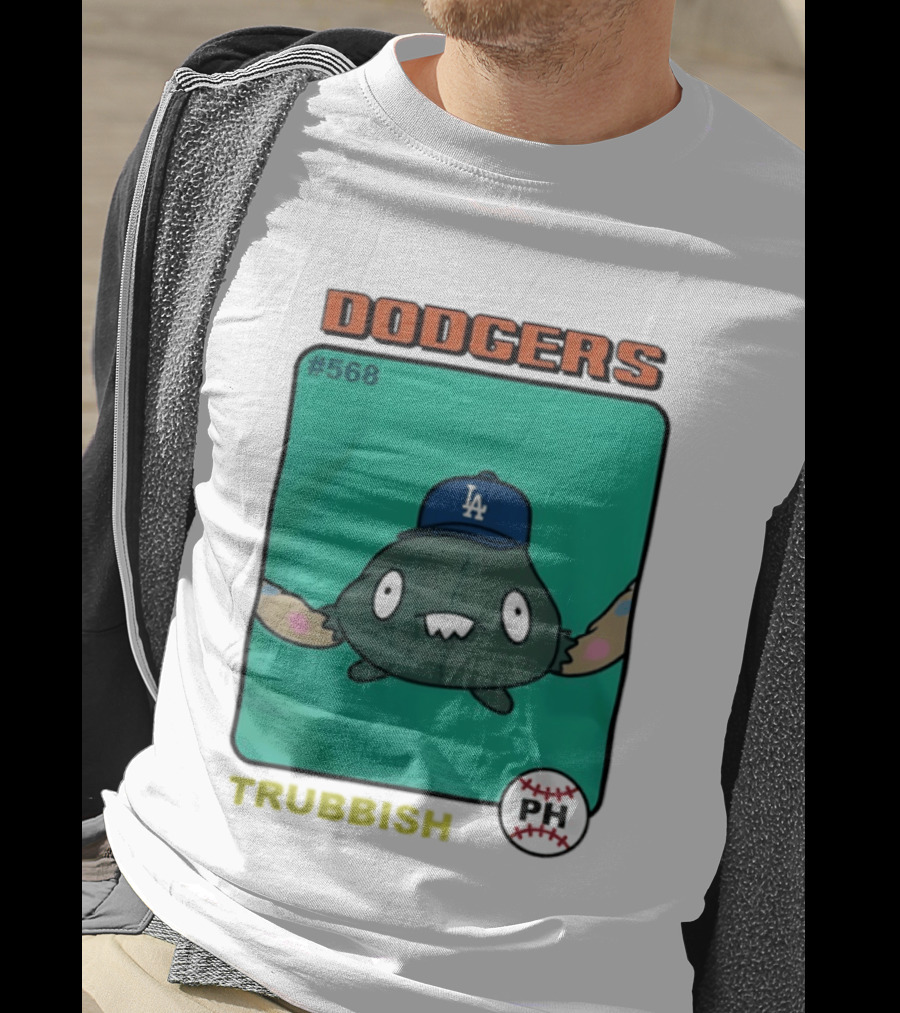 Los Angeles Dodgers Trubbish Pokémon Hat PH #568 T-Shirt
