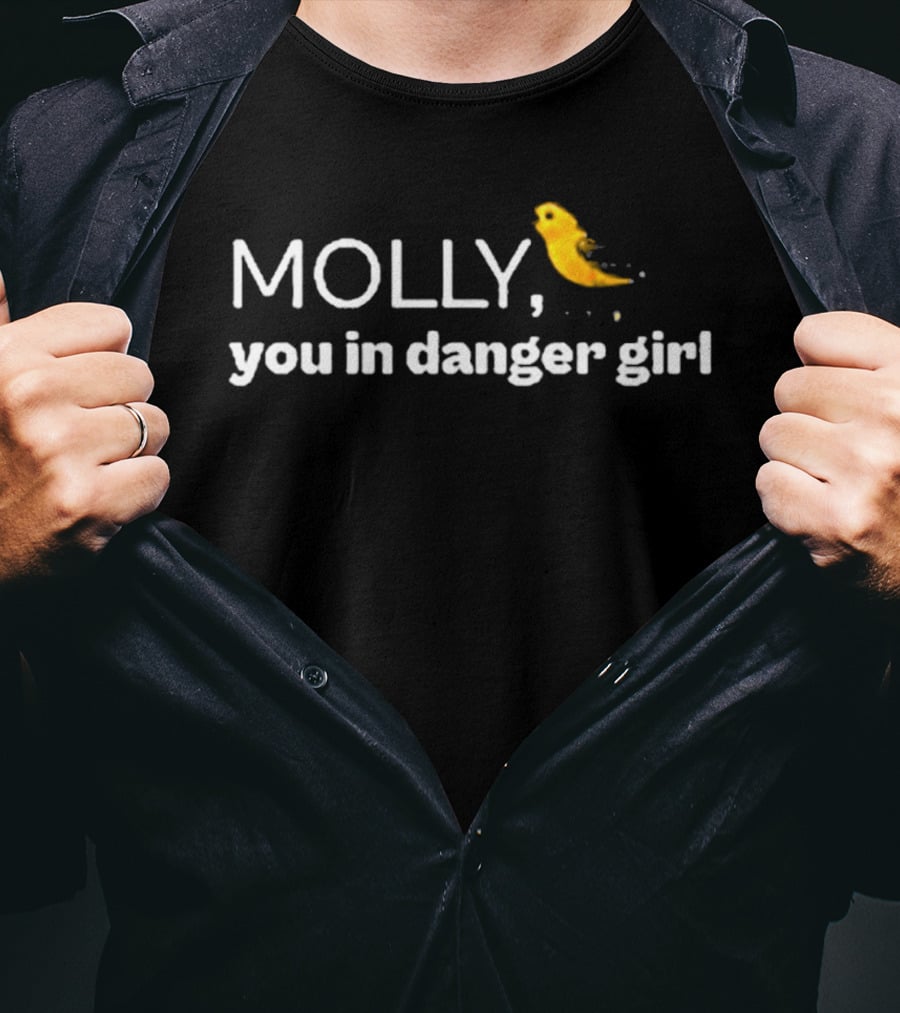 Molly You In Danger Girl Yellow Splash T-Shirt