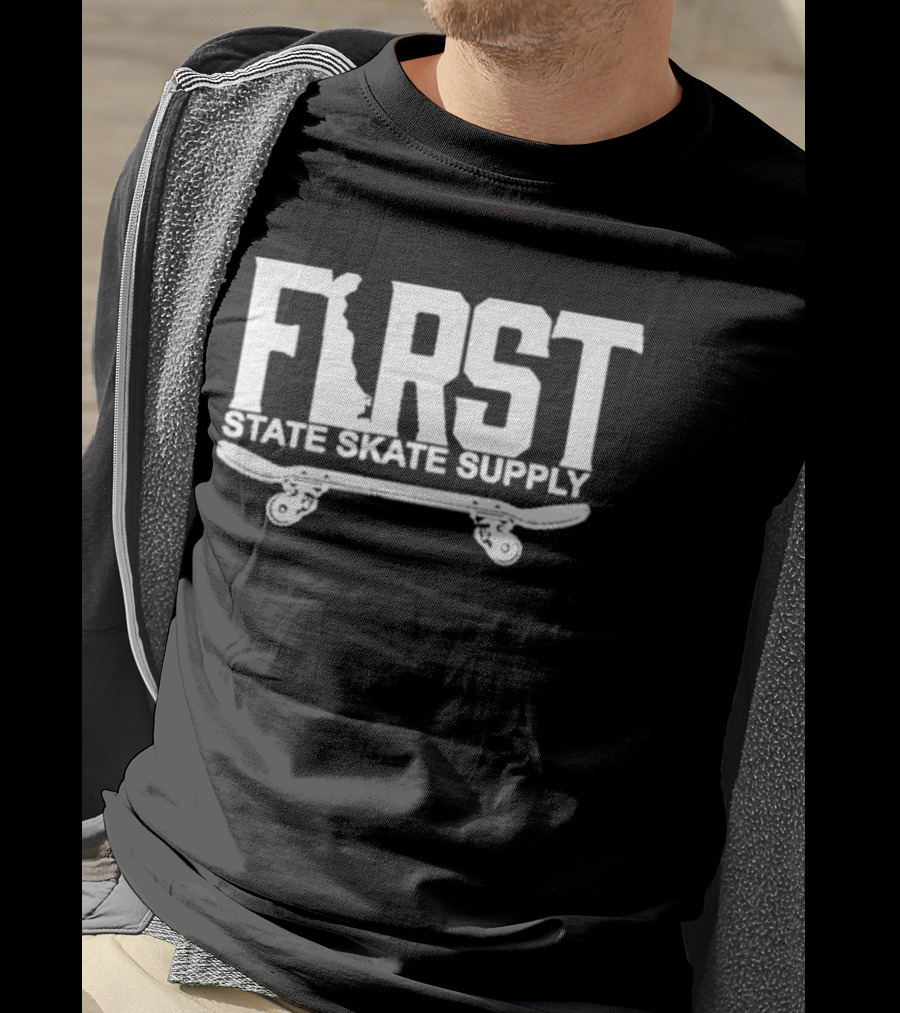 First State Skate Supply Delaware Skateboard T-Shirt