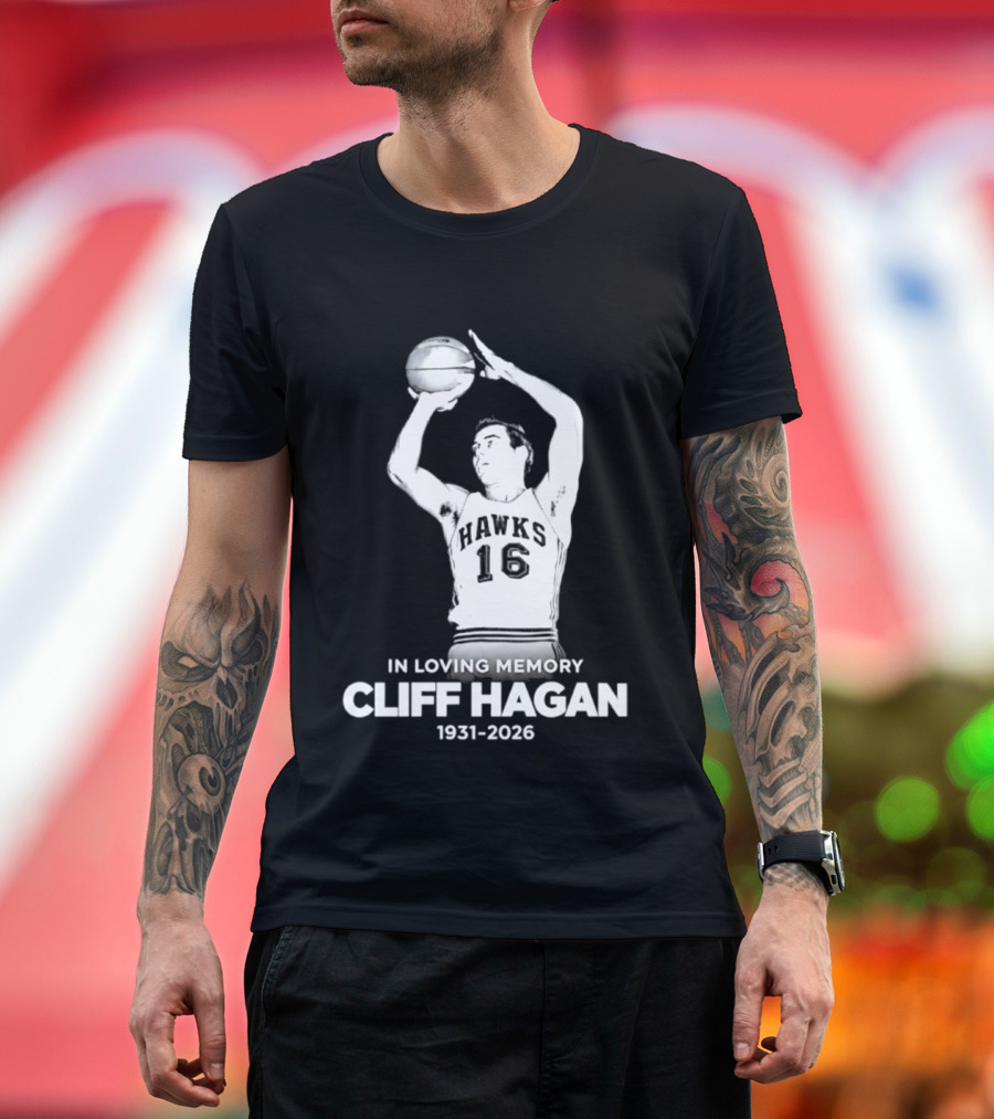 In Loving Memory Cliff Hagan 1931 2026 Basketball Legend T-Shirt
