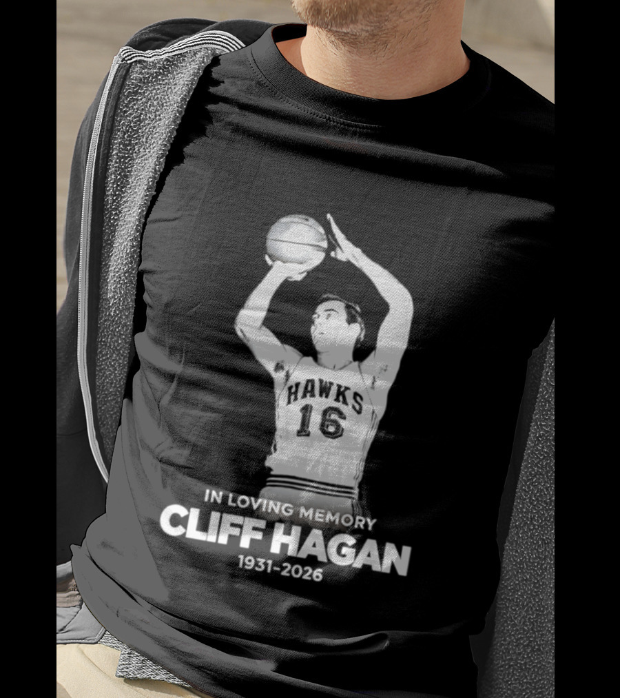 In Loving Memory Cliff Hagan 1931 2026 Basketball Legend T-Shirt