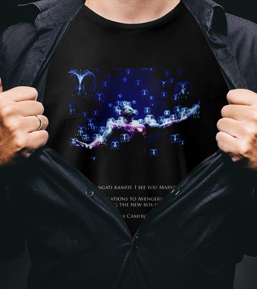 Oel Ngati Kameie I See You Marvel Congratulations To Avengers Endgame On Becoming The New Box Office King Jim Cameron T-Shirt