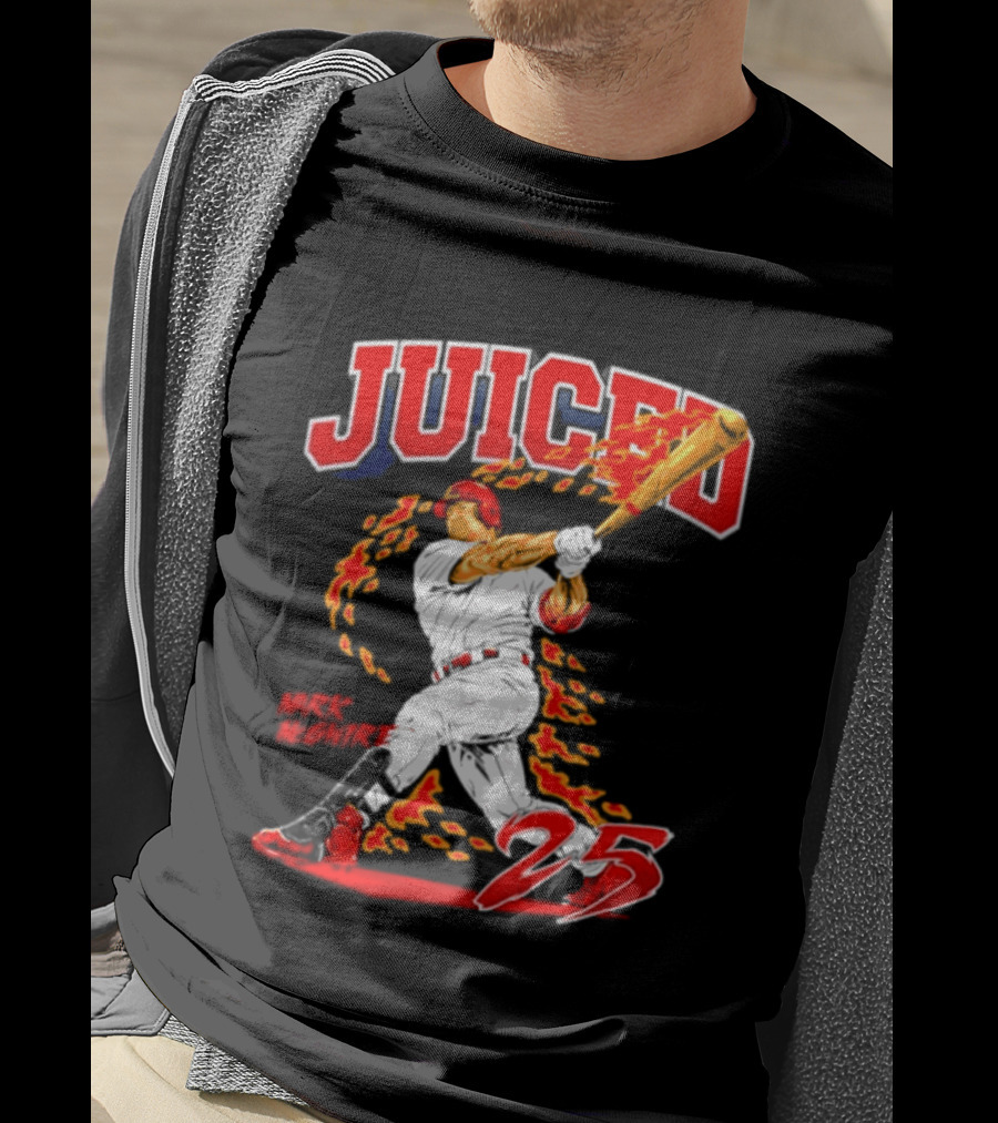 Juiced 25 St. Louis Cardinals MLB Slugger Swing T-Shirt