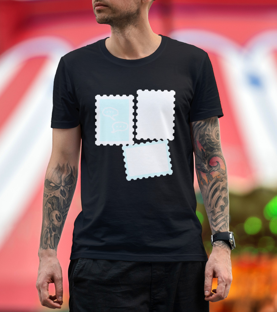 MassBQ Postage Stamps Speech Bubbles Collection T-Shirt