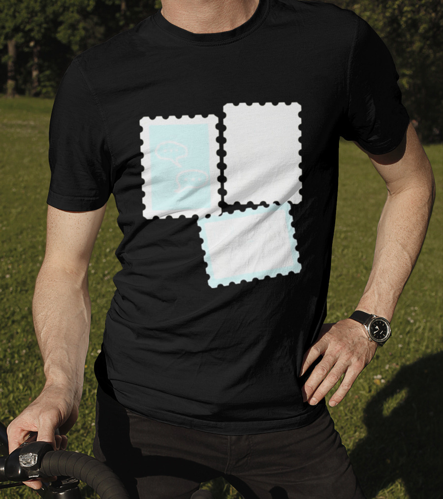 MassBQ Postage Stamps Speech Bubbles Collection T-Shirt