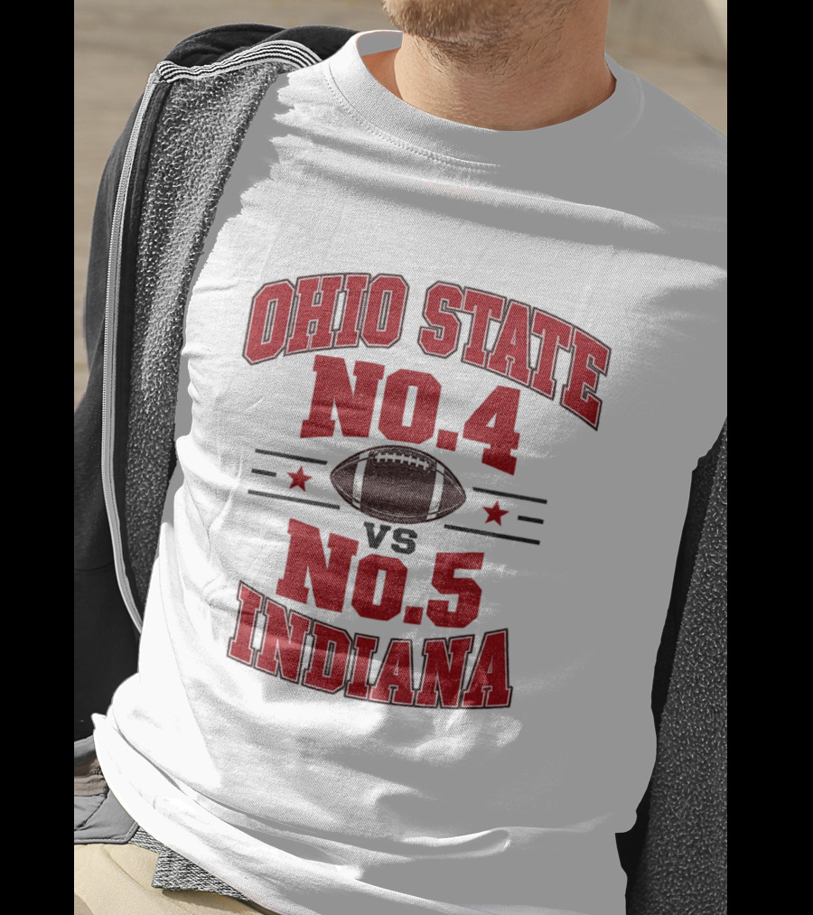 Ohio State No 4 Vs No 5 Indiana Football Showdown 2026 T-Shirt