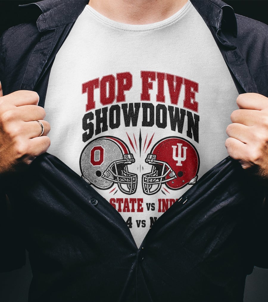 Ohio State Vs Indiana Top Five Showdown No 4 Vs No 5 T-Shirt