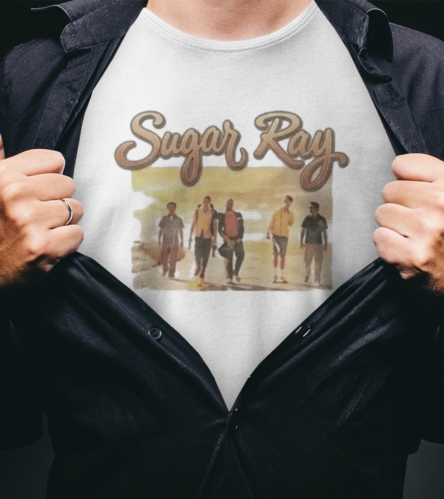 Sugar Ray 90s Rock Band Sunset Group Walk T-Shirt