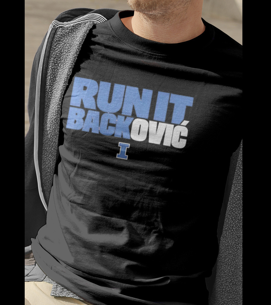 Andrej Stojakovic Illinois Fighting Illini Run It Backovic T-Shirt