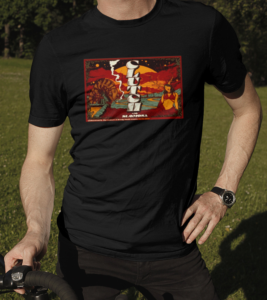Clutch With Slomosa Cincinnati The Andrew J Brady Music Center Oct 31 2026 T-Shirt