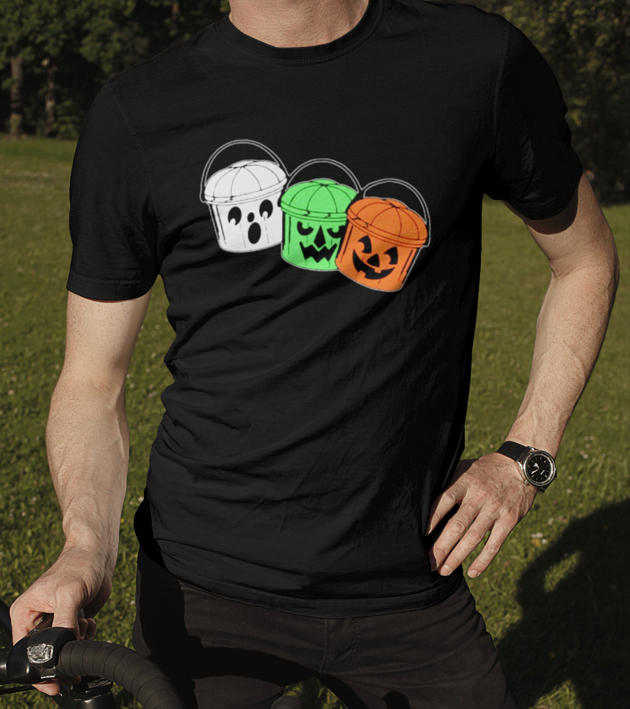 Ghost Pumpkin Candy Buckets Halloween 2026 T-Shirt