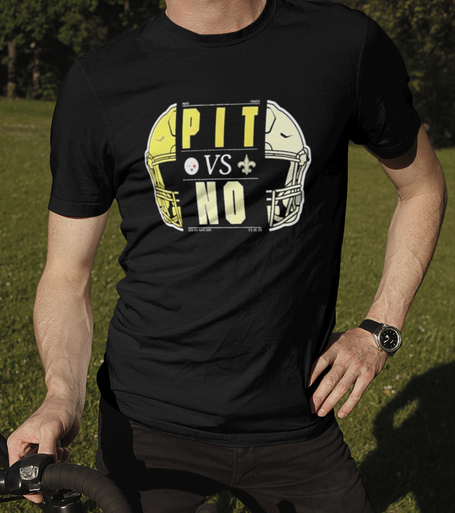 Pittsburgh Vs New Orleans International City Games 2026 Matchup Saints Vs Steelers T-Shirt