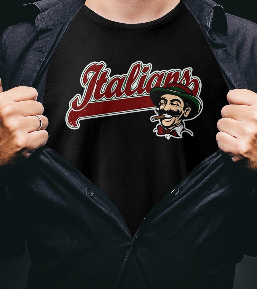 Italians Baseball Cigar Gentleman T-Shirt