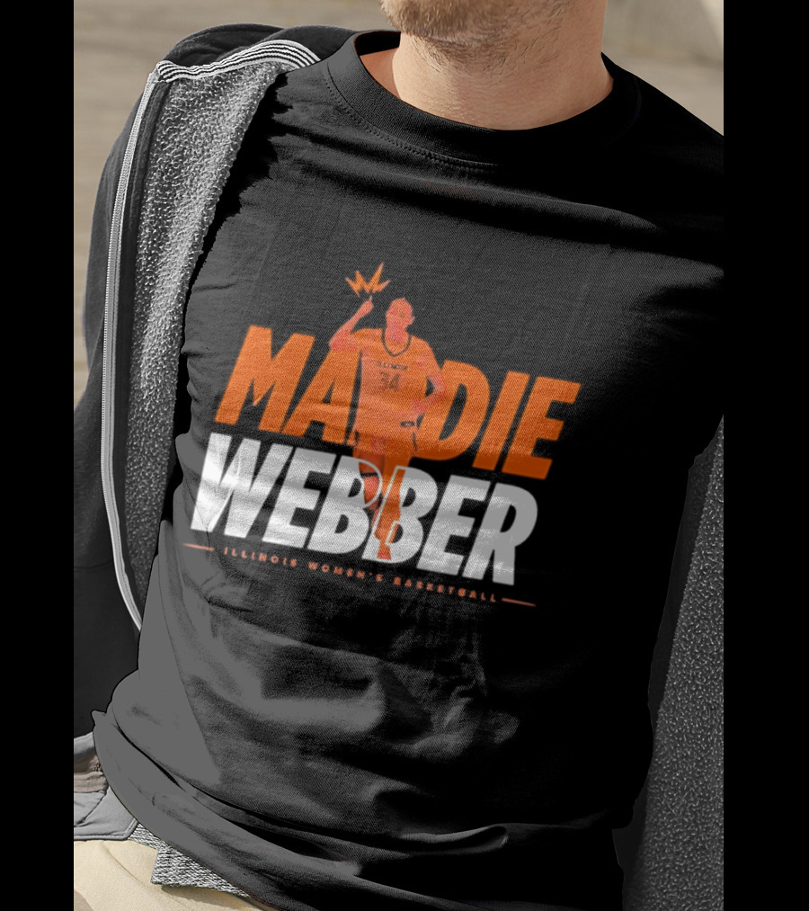 Maddie Webber Illinois Women's Basketball Fighting Illini T-Shirt