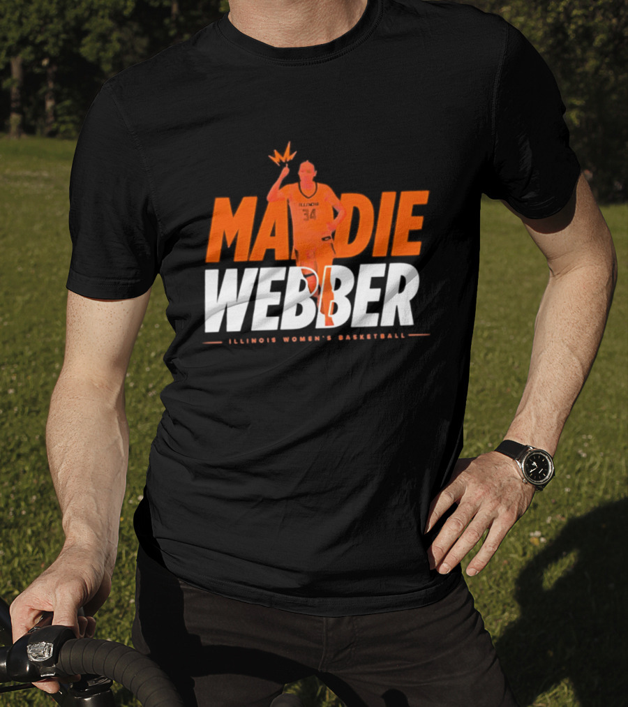 Maddie Webber Illinois Women's Basketball Fighting Illini T-Shirt