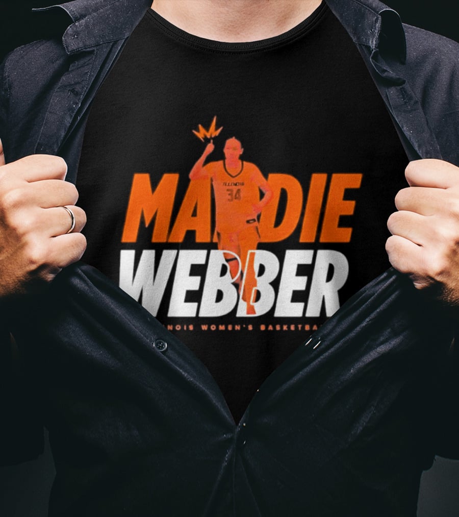 Maddie Webber Illinois Women's Basketball Fighting Illini T-Shirt