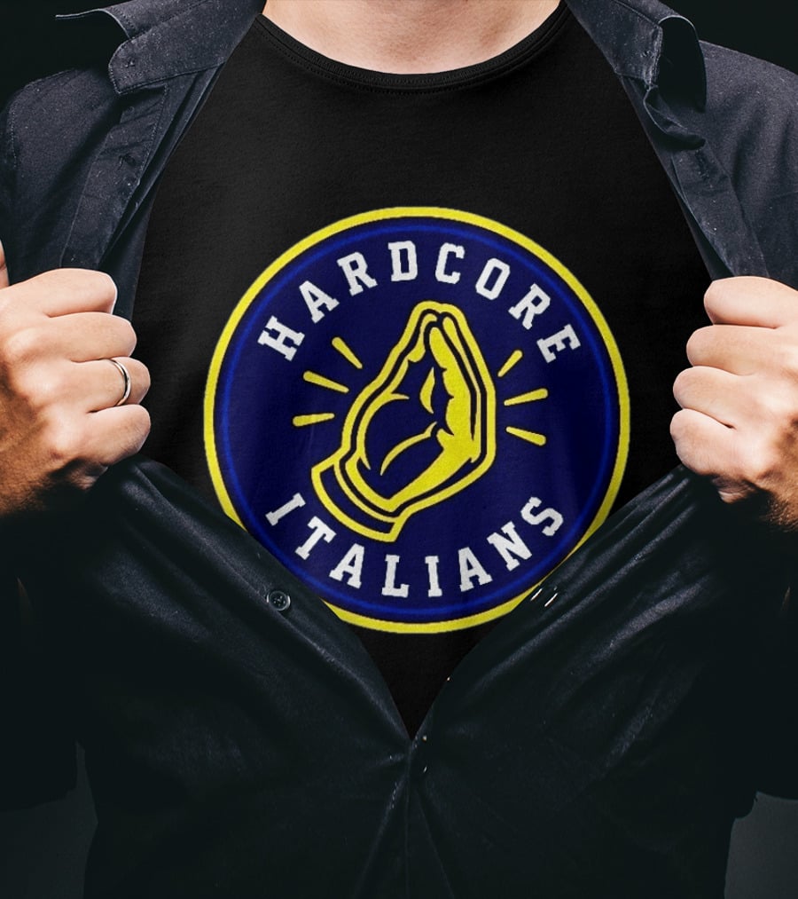 Hardcore Italians Milwaukee Baseball Praying Hands T-Shirt