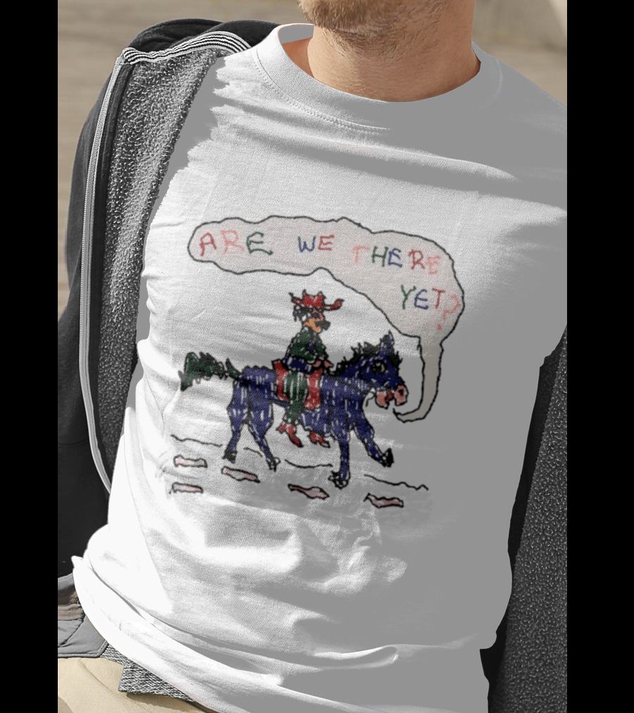 Are We There Yet Odd Hand Cowboy Horse Riding Adventure T-Shirt