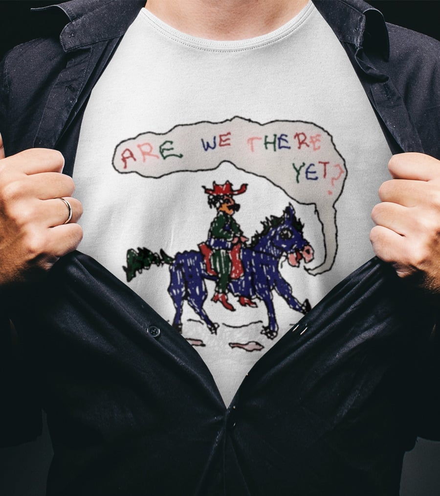 Are We There Yet Odd Hand Cowboy Horse Riding Adventure T-Shirt