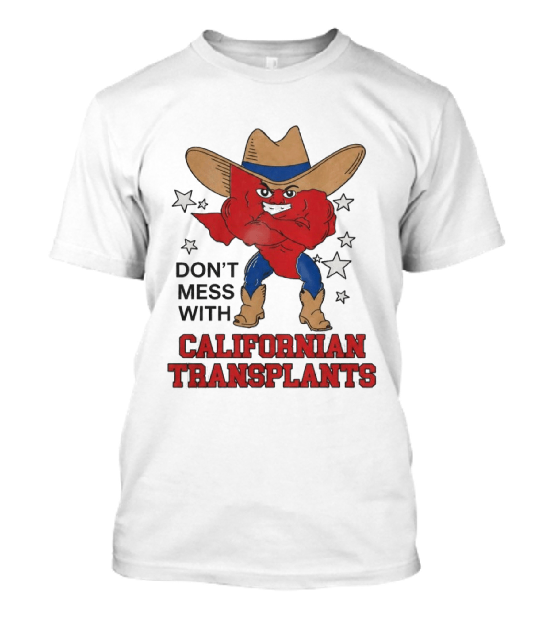 Ella Langley Don't Mess With Californian Transplants Texas Cowboy Stars T-Shirt