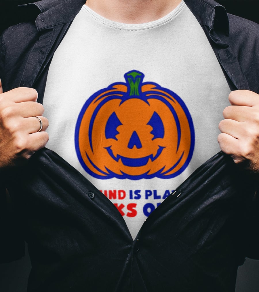 My Mind Is Playing Tricks On Me Pumpkin Halloween 2026 T-Shirt