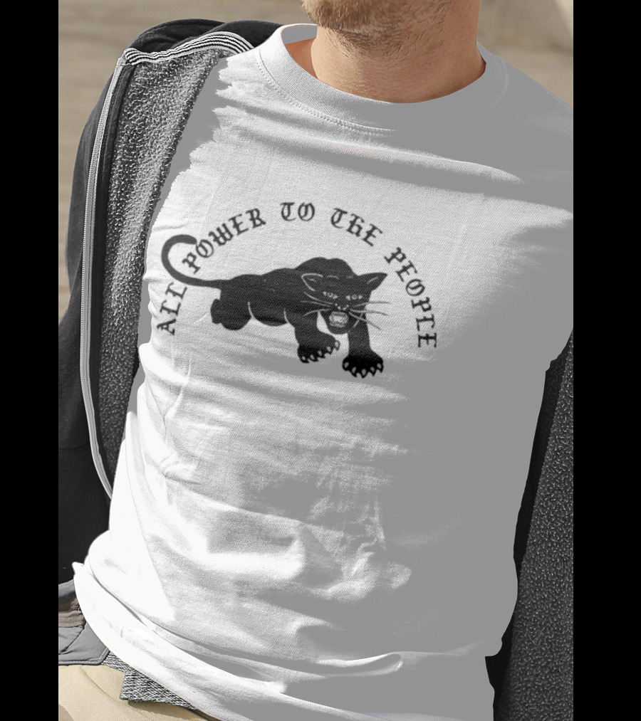 All Power To The People Panther T-Shirt